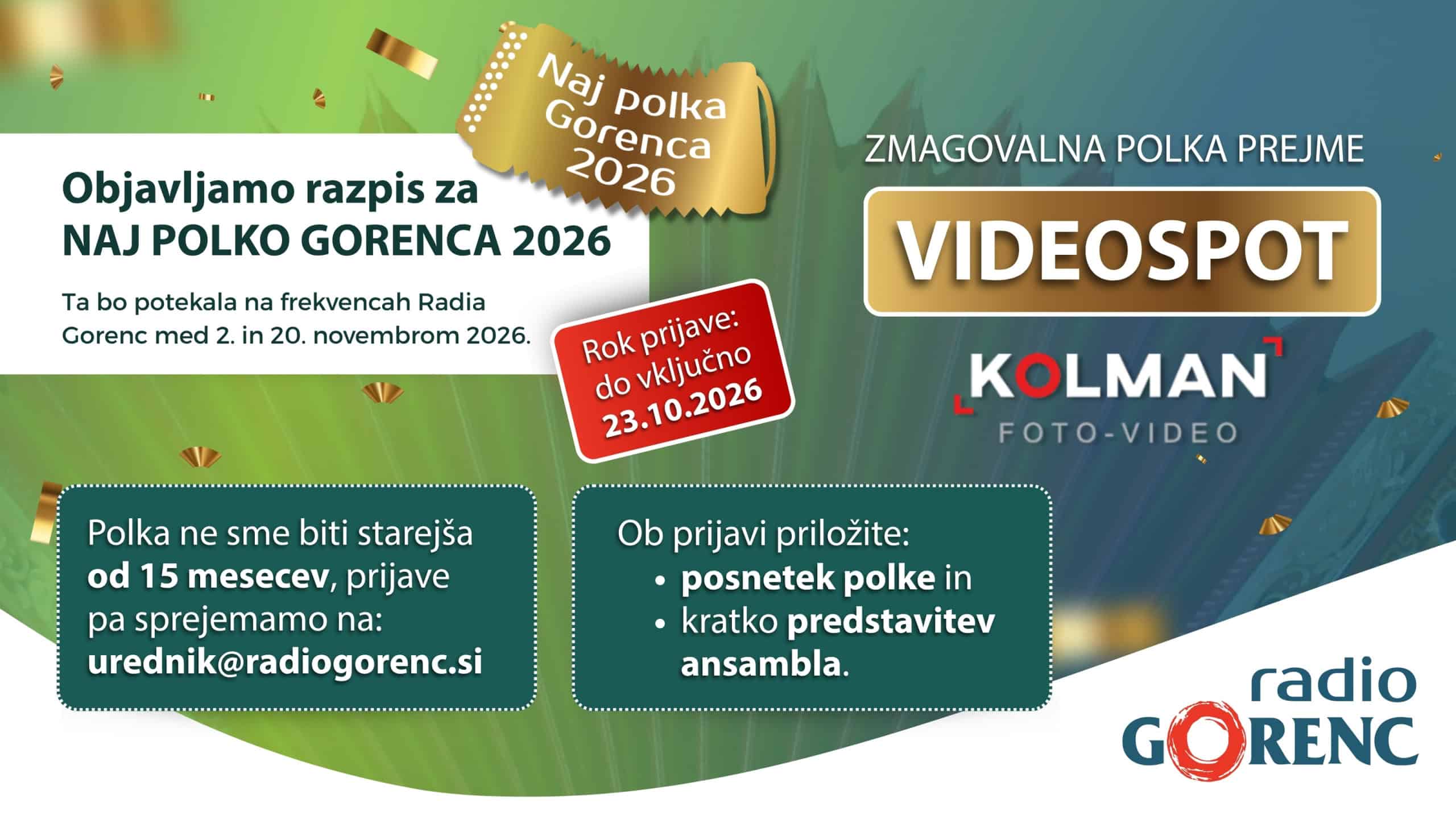Naj polka Gorenca 2026 spletka